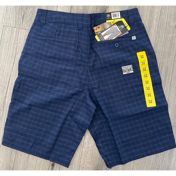 Hang Ten Mens 11" Stretch WalkShorts 1271241 Walk Short Blue Size 32 - Picture 3 of 6